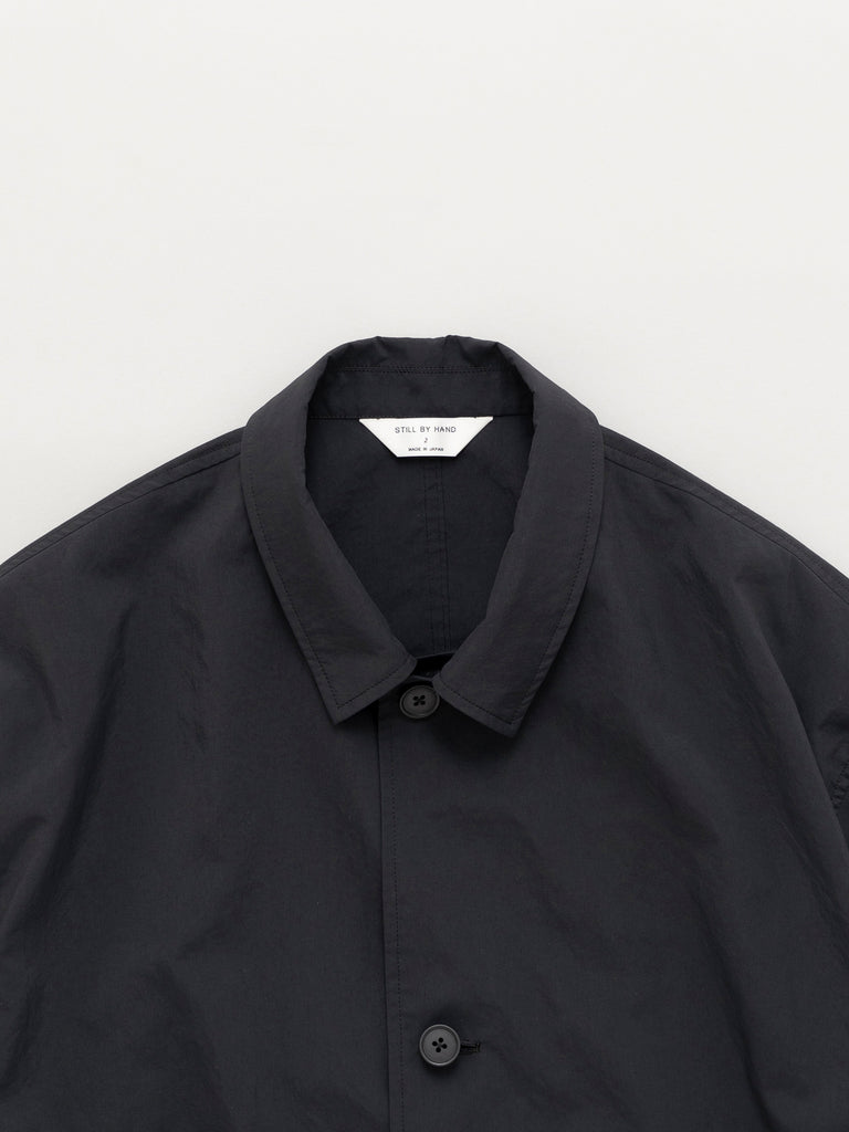 ＜STILL BY HAND＞ AIRY HALF COAT サイズ1 黒 スティルバイハンド STILL BY HAND エアリーハーフコート AIRY