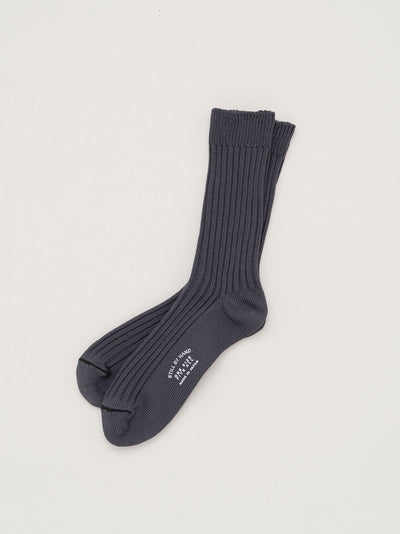 BMP Cotton Socks Blue Charcoal