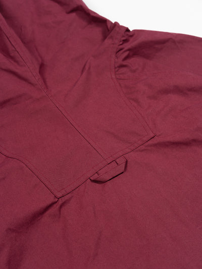 British Dry Oilskin Anorak Burgundy