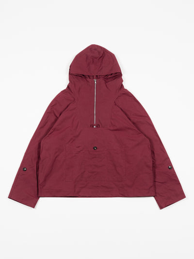 British Dry Oilskin Anorak Burgundy