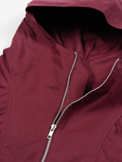British Dry Oilskin Anorak Burgundy