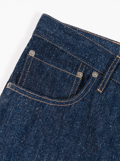 Cotton Silk Denim Pant Blue