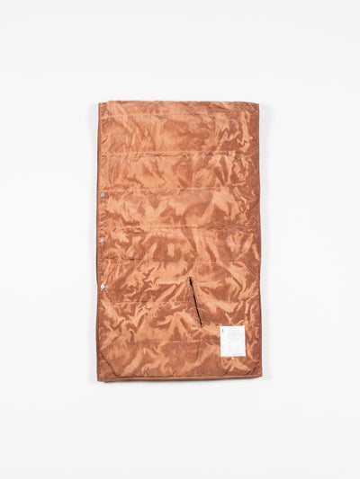 Hand-Dyed Down Stole Vest Teracotta