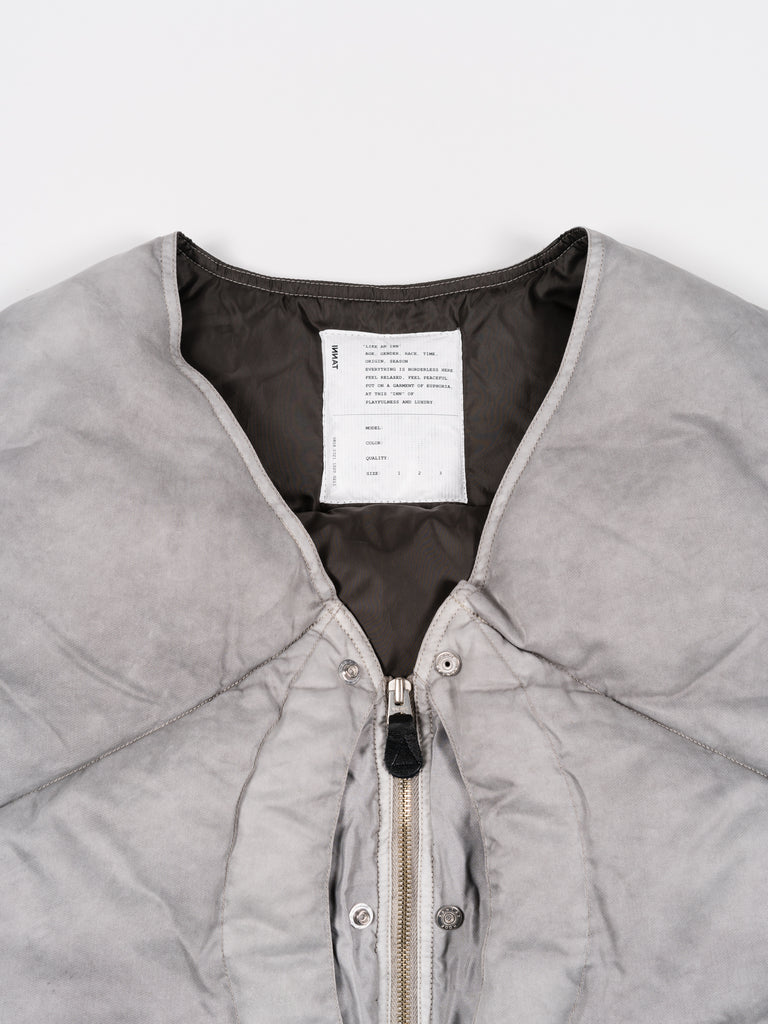 Hand Dyed Hunting Down Vest Gray | Outerwear | Meridian
