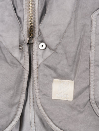 Hand-Dyed Hunting Down Vest Gray