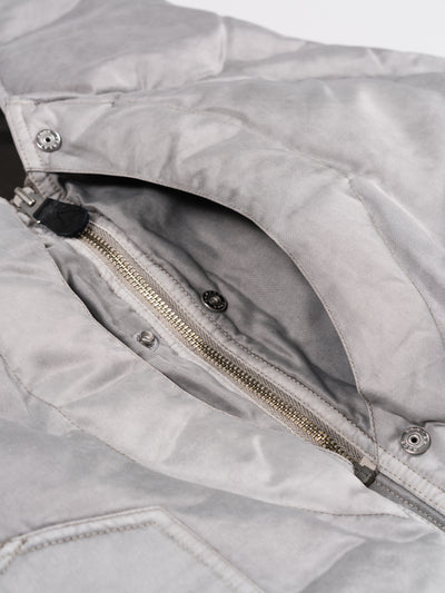 Hand-Dyed Hunting Down Vest Gray