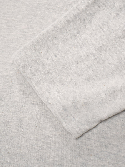 Two Button Nep Polo Grey Melange