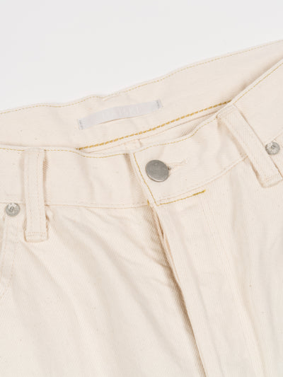 Loose Tapered Washi Denim Ecru
