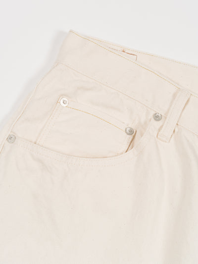 Loose Tapered Washi Denim Ecru