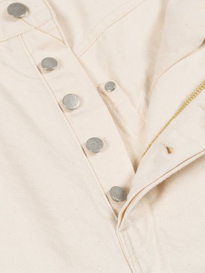Loose Tapered Washi Denim Ecru
