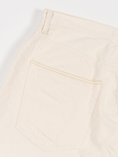 Loose Tapered Washi Denim Ecru