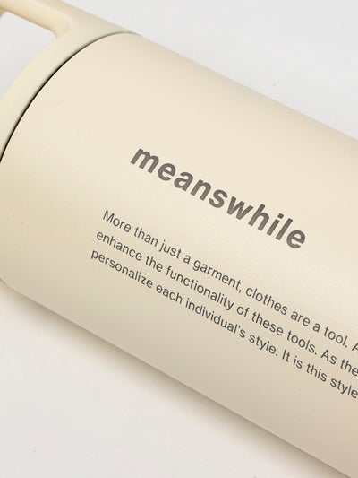 meanswhile x Miir Wide Mouth Bottle Sandstone White