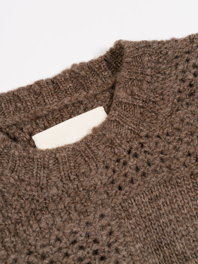 Patchwork Sweater Brown