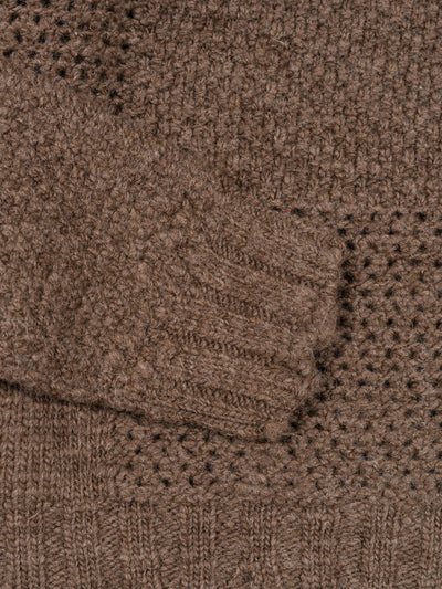 Patchwork Sweater Brown