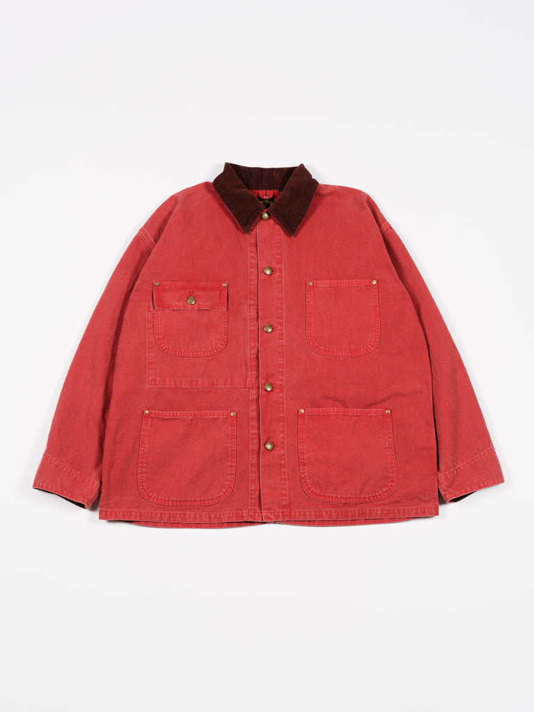 Relax Fit Oxford Coverall Red | Outerwear | Meridian
