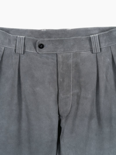 Sheep Suede Light Shorts Blue Gray