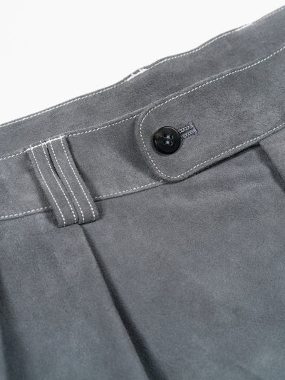 Sheep Suede Light Shorts Blue Gray