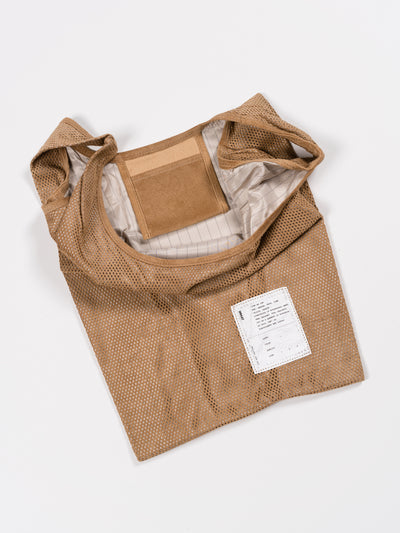 Suede Tote Bag Beige