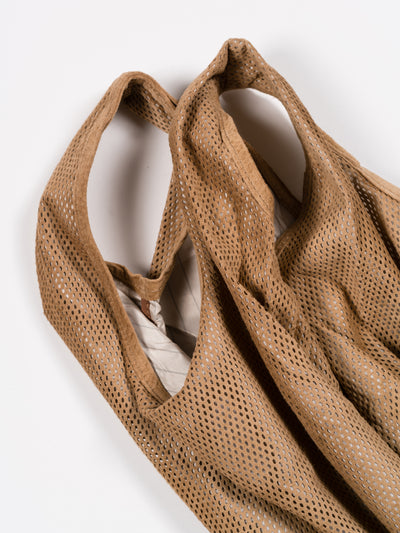 Suede Tote Bag Beige