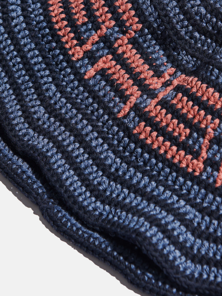 Crocheted Bucket Hat Grey-Blue / Midnight | Accessories