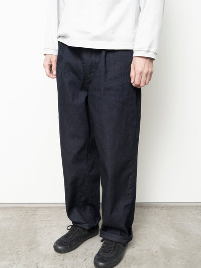 12oz Denim 1 Tuck Pants Black