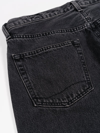 100 Super Dad's Denim Pants Black Stone