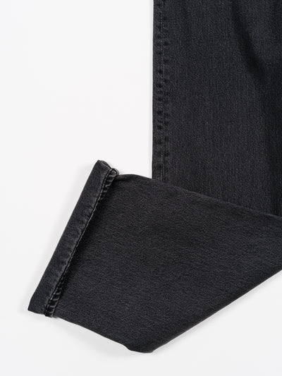 100 Super Dad's Denim Pants Black Stone