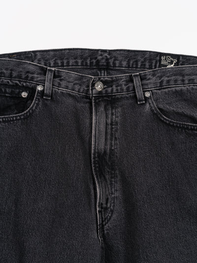 100 Super Dad's Denim Pants Black Stone