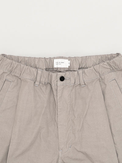 Garment-Dye Deep Tuck Pants Greige