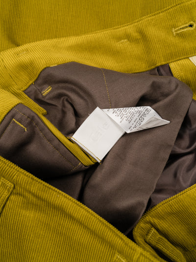 14W Organic Cotton Corduroy Pants Green