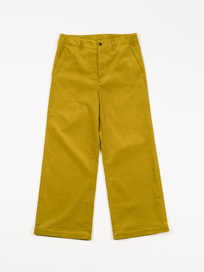 14W Organic Cotton Corduroy Pants Green