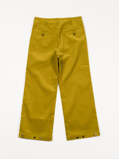 14W Organic Cotton Corduroy Pants Green