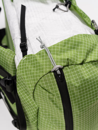 1733 for Meridian Rucksack Moss 210D Dyneema® Gridstop & Quartz UVX40