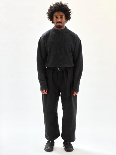 MP-111PA P_Article Pleated Trouser Carbon