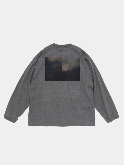 Printed Long Sleeve Charcoal
