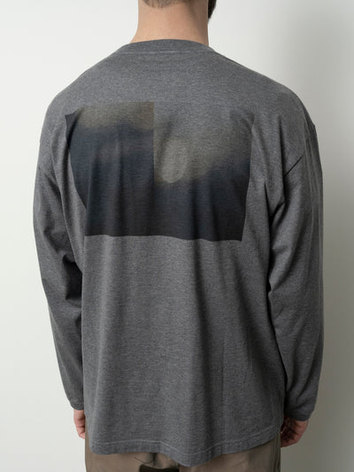 Printed Long Sleeve Charcoal