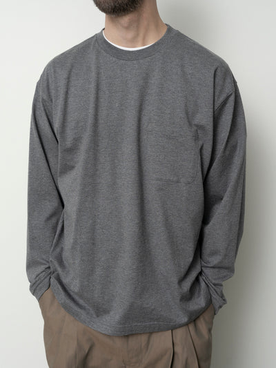 Printed Long Sleeve Charcoal