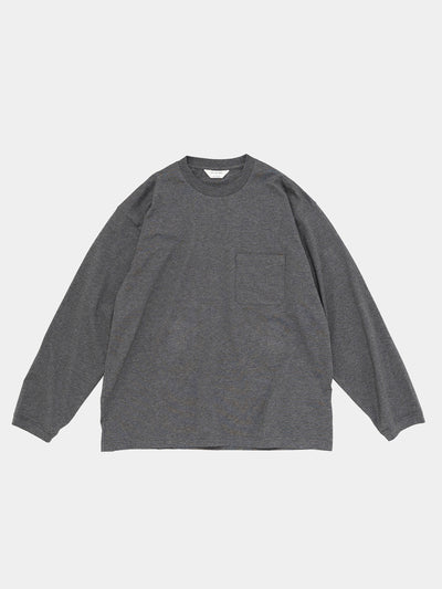 Printed Long Sleeve Charcoal