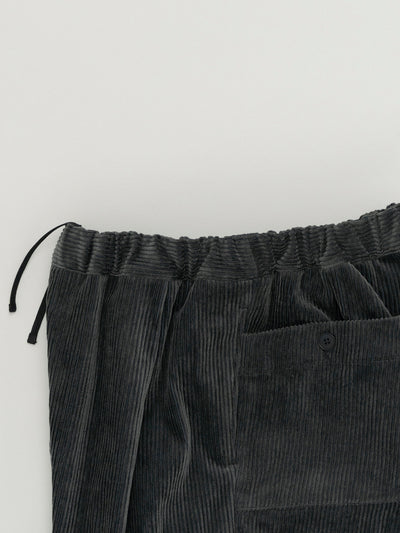 Corduroy Easy Pants Blue Charcoal