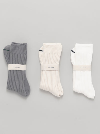 BMP Cotton Socks Off White