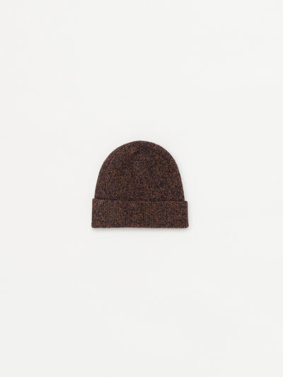 7G Knit Cap Melange Brown