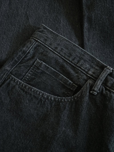 Lady White Co. x Phigvel Makers & Co Classic Jeans Wide Black Hand Fade