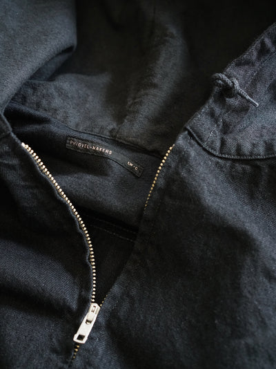 Lady White Co. x Phigvel Makers & Co. Hooded Denim Blouson Black One Wash
