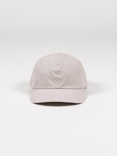 6 Panel Strap Back Cap Light Grey