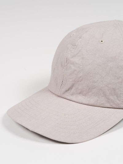 6 Panel Strap Back Cap Light Grey