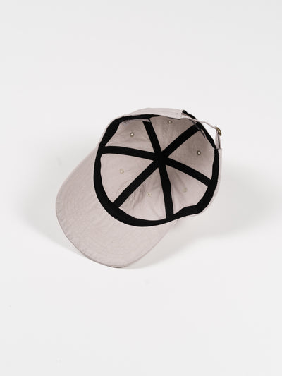 6 Panel Strap Back Cap Light Grey