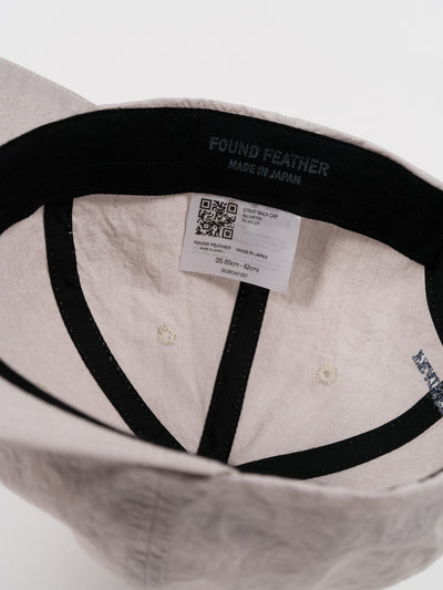 6 Panel Strap Back Cap Light Grey