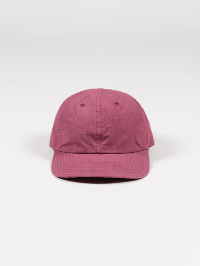 6 Panel Strap Back Cap Plum