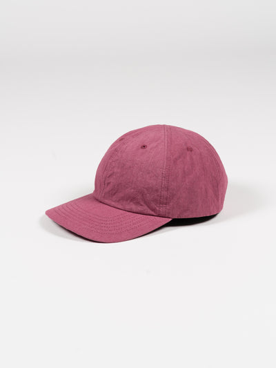6 Panel Strap Back Cap Plum