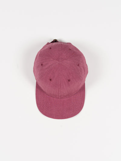 6 Panel Strap Back Cap Plum